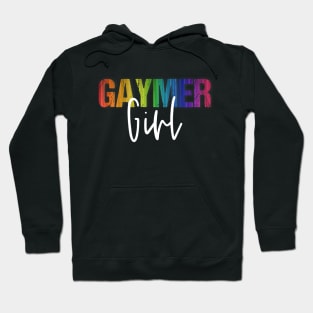 Rainbow Lesbian Pride Gaymer Girl Gay Gamer Girl Hoodie